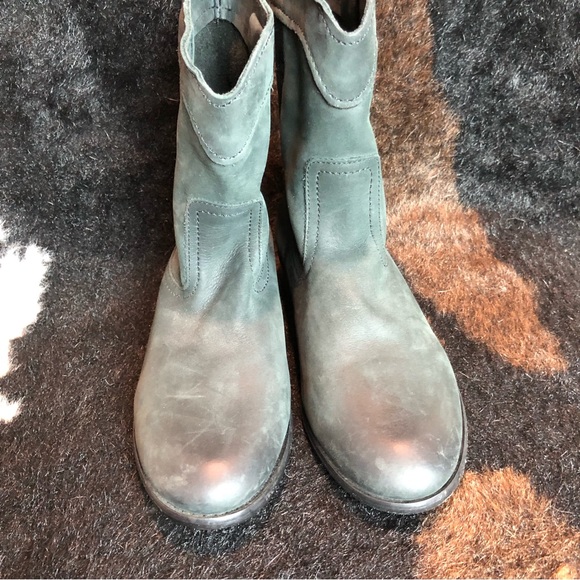 Frye Cara Roper Short Boots Nubuck Leather Sz 7B - Picture 3 of 11